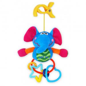 Baby mix Іграшка плюш із кліпсою - Слон TE-9687E (5902216901582)