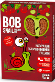 Bob Snail Натуральні цукерки Яблуко-вишня 120г 4820162520354