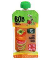 Bob Snail Пюре фруктове Смузі Хурма-гуава, пастеризоване, 120 г (пауч) (4820219343165)