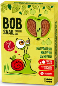 Bob Snail Натуральні цукерки Яблуко 60г 4820162520149