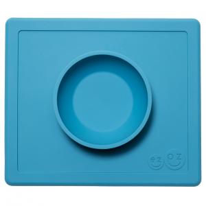 EZPZ - Силіконова тарілка Happy Bowl, колір синій 858178005323