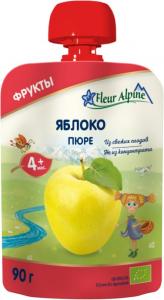 Fleur Alpine Organic Пюре Яблуко з 4 місяців 90 г (5024688001017)