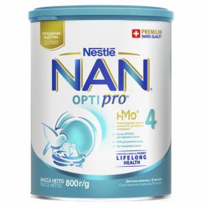 Nestle Nan Нестле Нан 4 Молочна суміш OptiPro, 800гр. 7613034698926/8445290860866