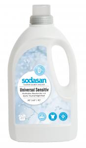 Sodasan Засіб Universal Sensitiv / Bright&White для чутливої шкіри та для дитячого одягу (від 30°), 1,5л (1571) 4019886015714
