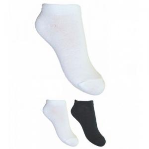 Yo! Шкарпетки Короткі Гладкі SK-17 (р. 24-26) унісекс 5901560867506 (білі та чорні)