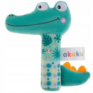 Akuku Плюшева іграшка-пищалка Крокодил (А0644) (5907644006441)