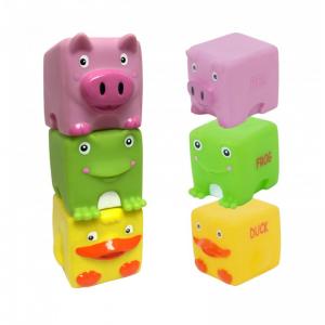Baby Team Набір іграшок для ванни Звірята-кубики 3 шт 9051 (4824428090513)