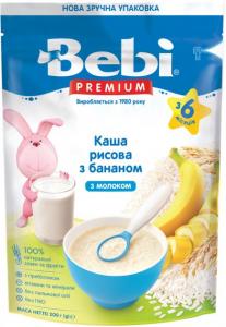Bebi Каша молочна Рисова з бананом Преміум 8606019654276