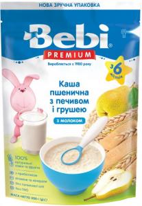 Bebi Каша молочна Пшенична з печивом та Грушею Преміум 8606019654283