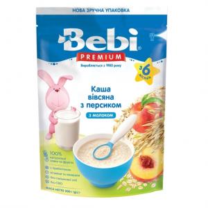 Bebi Каша молочна Вівсяна з персиком Преміум 8606019654306