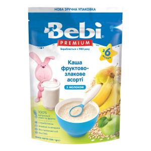 Bebi Каша молочна Фруктово-злакове асорті Преміум 8606019654313