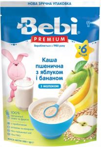 Bebi Каша молочна Пшениця-яблуко-банан Преміум 8606019654344