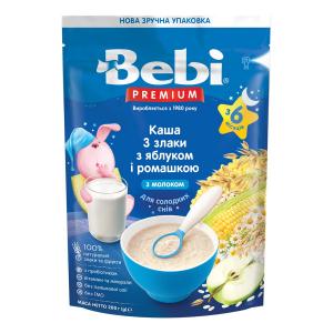 Bebi Каша молочна 3 злаки з яблуком та ромашкою Преміум 8606019654399