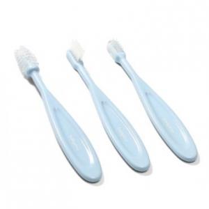 BabyOno Набір блакитних зубних щіток 3 шт. 550/02 (5901435412091)