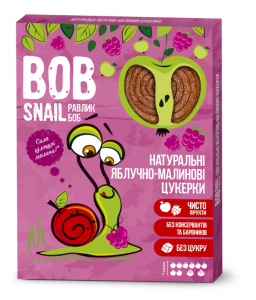 Bob Snail Натуральні цукерки Яблуко-малина 120г 4820162520460