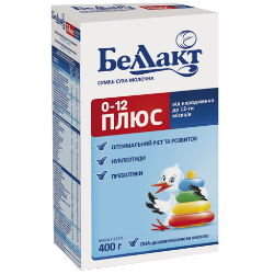 Беллакт Молочная смесь Плюс 0-12 400 г (4810263018669) Беллакт Молочная смесь Плюс 0-12 400 г (4810263018669)