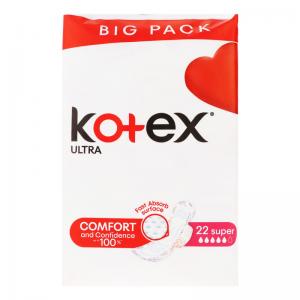 Kotex Щоденні гігієнічні прокладки Super Ultra Quadro 22 шт. (5029053569123)