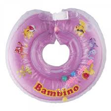 Круг для купання BAMBINO на шию від 0 до 24 місяців, рожевий  6903362267774
