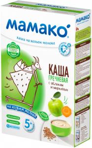 Mamako МамаКо Молочна каша гречана з яблуком та морквою на козячому молоці 200 г (4607088795826)