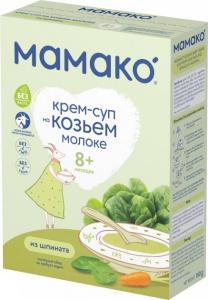 Mamako МамаКо Крем-суп із шпинату на козячому молоці 150 г (8437022039350)