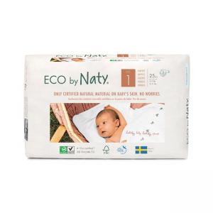 ЕКО Органічні дитячі підгузки Naty 1 (2-5 кг), 25 шт. (7330933178358)