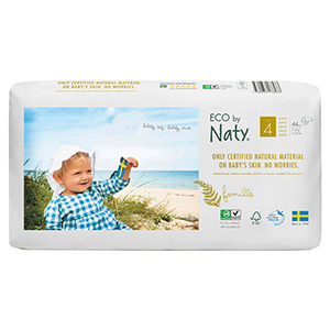 ЕКО Органічні дитячі підгузки Naty 4 (7-18 кг), 44 шт. 7330933178433