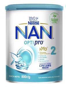 Nestle Nan Нестле Нан 2 Молочна суміш OptiPro, 800гр 7613032477530