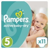 Подгузники Pampers Active Baby Junior 5 (11-18кг.) 11шт. 4015400647577 Подгузники Pampers Active Baby Junior 5 (11-18кг.) 11шт. 4015400647577