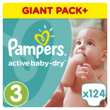 Подгузники Pampers Active Baby Midi 3 (5-9 кг.) 124 шт. 8001090459282 Подгузники Pampers Active Baby Midi 3 (5-9 кг.) 124 шт. 8001090459282