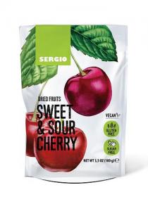 Sergio Сушена черешня та вишня без кісточки 100г Sweet and sour cherry (4820149740782м)