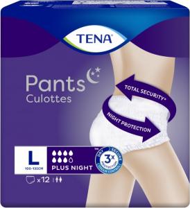 Tena Підгузки-трусики для дорослих Pants Plus Night нічні розмір Large 12 шт (7322540839920)
