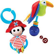 Yookidoo Іграшка - брязкальце Веселий Пірат та попуга (020373401181)