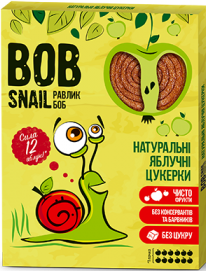 Bob Snail Натуральні цукерки Яблуко 120г 4820162520156