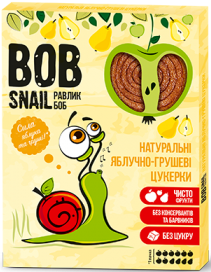 Bob Snail Натуральні яблучно-грушеві цукерки 120 г 4820162520194