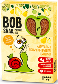 Bob Snail Натуральні цукерки Яблуко-груша 60 г 4820162520187