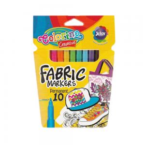 Colorino Маркери для тканини 10 кольорів (5907690880095)