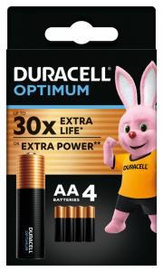 Duracell Лужні батарейки Optimum AA 1.5В LR6 4 шт (5000394158696)