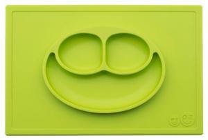 EZPZ - Силіконова тарілка Happy Mat, колір Lime 858178005231