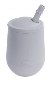 EZPZ - Силіконова чашка з кришкою та соломинкою Miny Cup Set сірий 818156022483