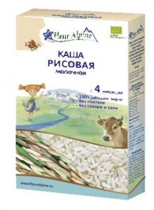 Fleur Alpine Organic Молочна каша рисова безглютенова 200 г (4006303632159)