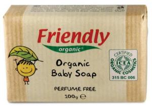 Friendly Organic Дитяче органічне мило Parfume Free, 100 г 8680088180645