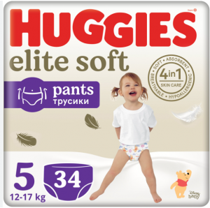 Huggies Трусики-підгузки Elite Soft Pants 5 (12-17кг) 34 шт. (5029053549354)