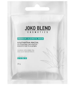 Joko Blend Альгінатна маска заспокійлива з екстрактом зеленого чаю й алое вера 20 г (4823109401877)