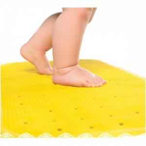 KinderenOK Антиковзний килимок у ванну XL (колір жовтий) 2100034001085