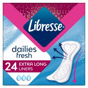 Libresse Прокладки щоденні Daily Fresh Extra Long, 24 шт (7322540062656)