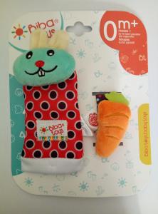 Biba Toys М'яка іграшка-брязкальце Кролик BR218 (4897011362182)