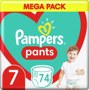 Підгузки - трусики Pampers Pants Extra Large 7 (17 кг) 74шт. (Унісекс) 8006540069622