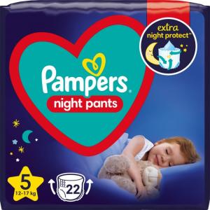 Pampers Подгузники-трусики ночные Night Pants 5 (12-17 кг) 22 шт (8006540234730)