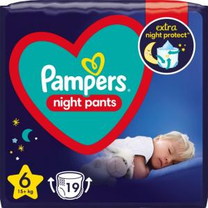 Pampers Подгузники-трусики ночные Night Pants 6 (15+ кг) 19 шт (8006540234761)