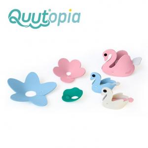 Quut Іграшка для ванни Quutopia 3D Лебеді 9 деталей (171126) (5425031171126)